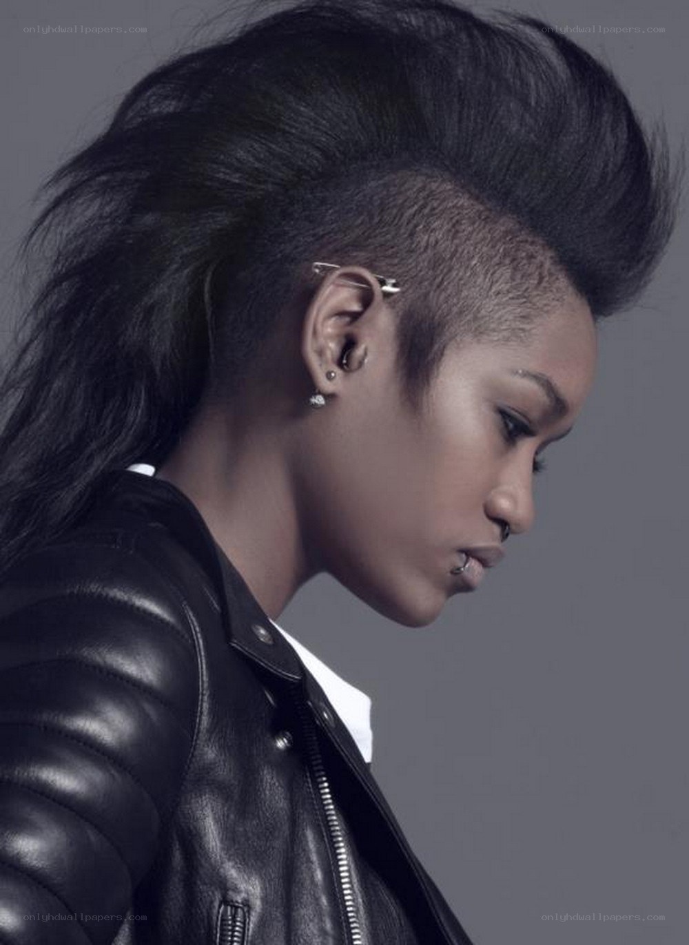 person with mohawk hairstyle