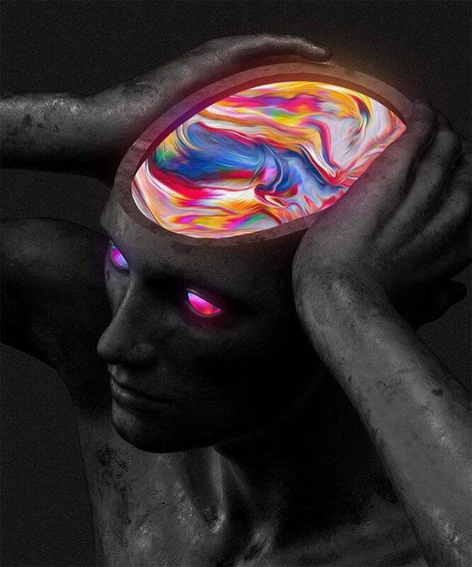Person with Open Head