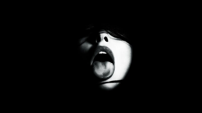 Person with Open Mouth — Black