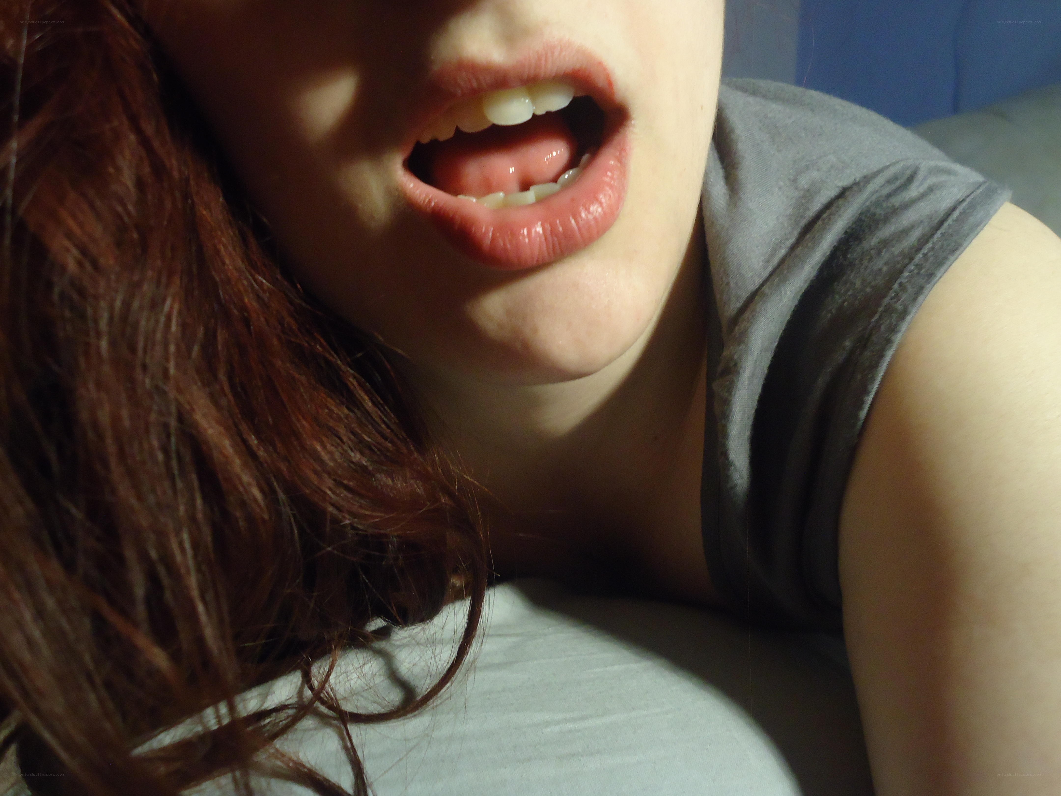 person with open mouth