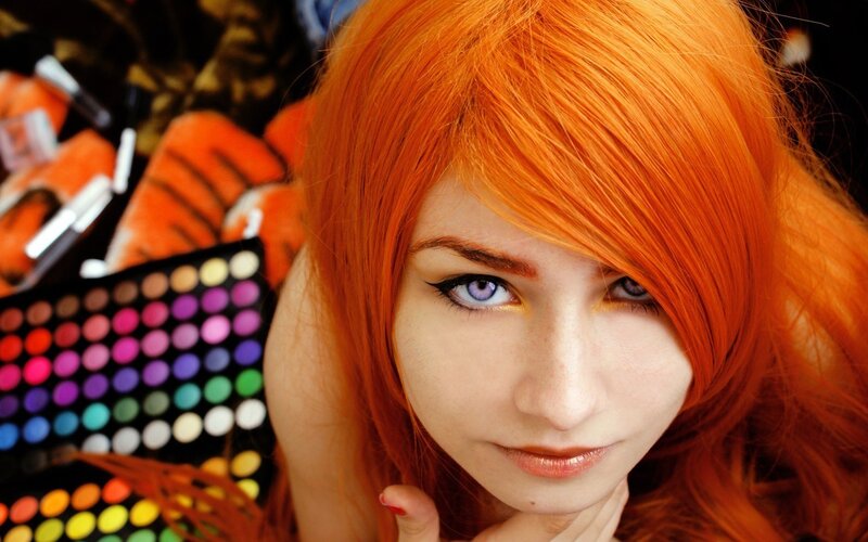 Person with Orange Hair — Dramatic
