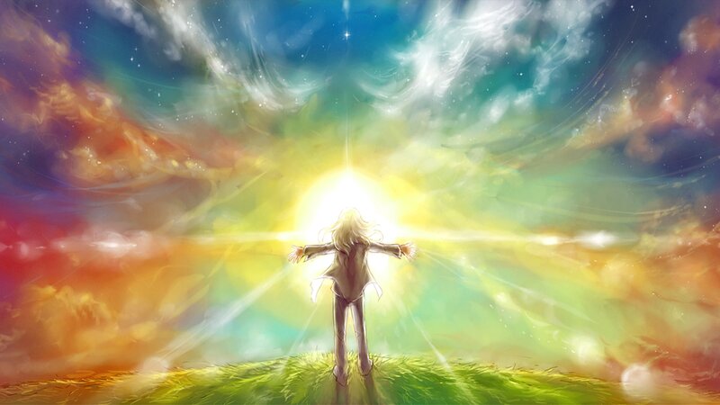 Person with Outstretched Arms — Green