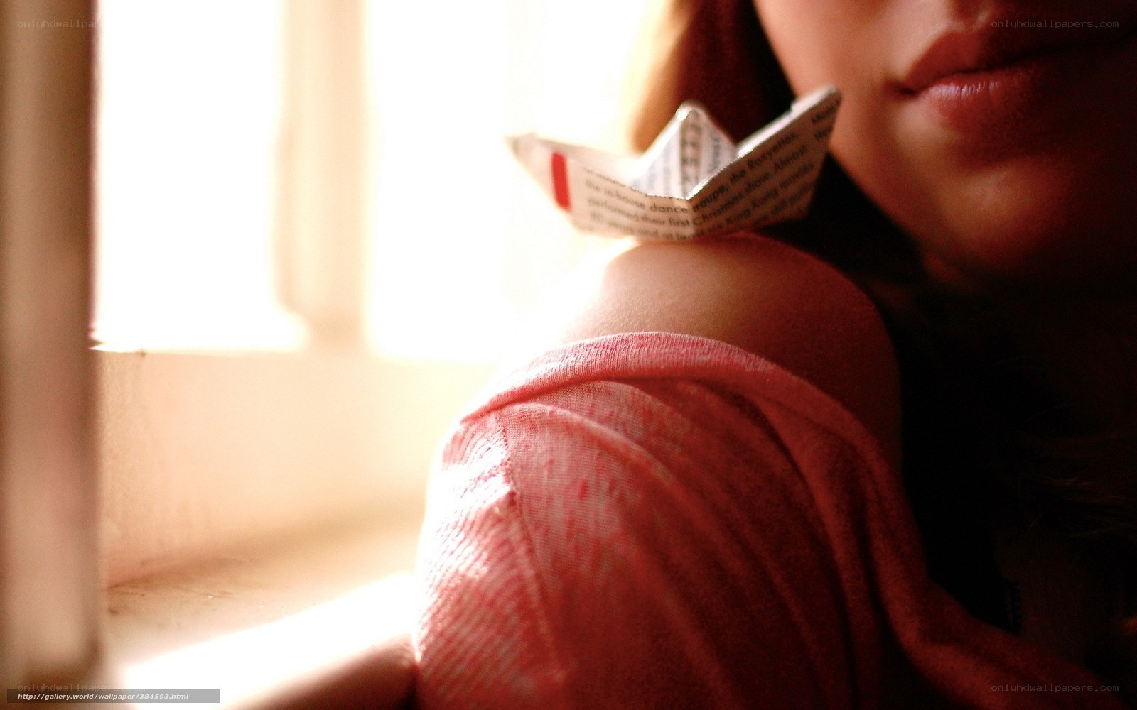 person with paper boat