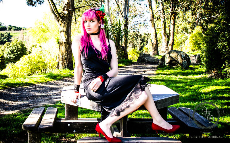 Person with Pink Hair — Black, Dramatic