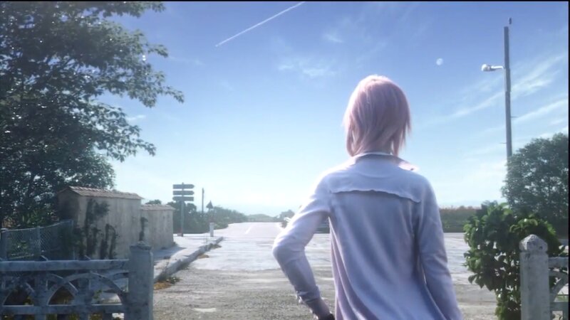 Person with Pink Hair — Blue