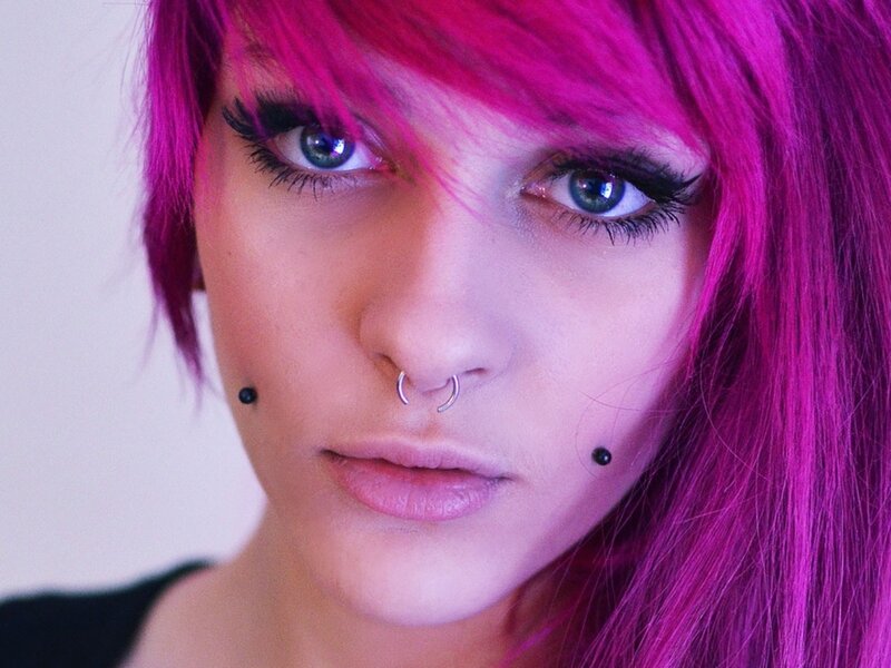 Person with Pink Hair — Intense