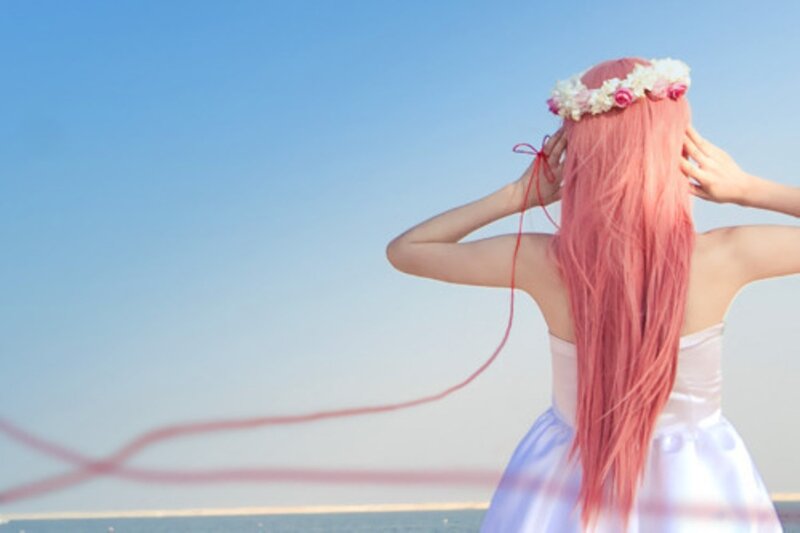 Person with Pink Hair — Serene