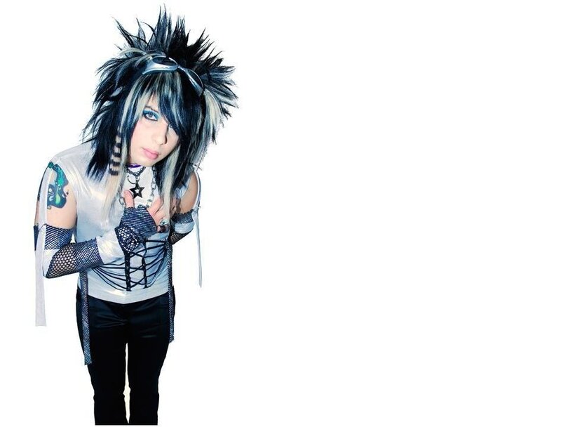 person with punk hairstyle