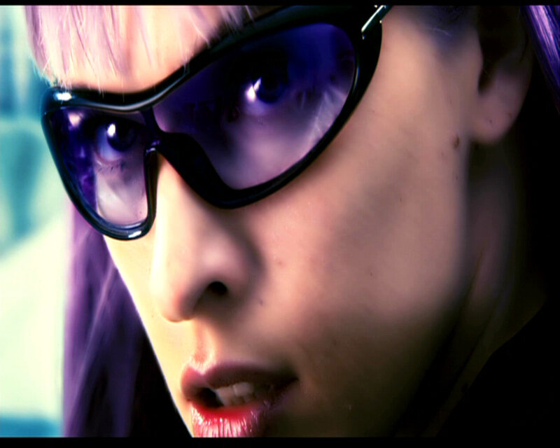 Person with Purple Hair — Dramatic