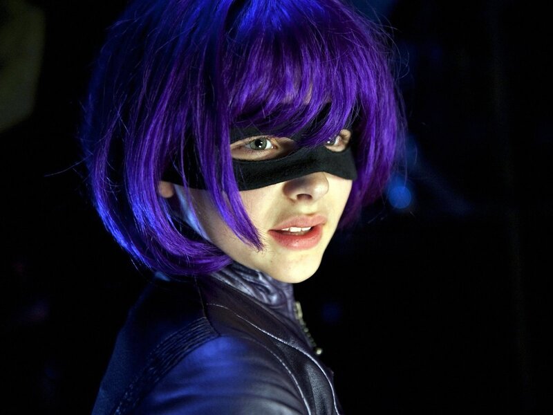 Person with Purple Hair — Night