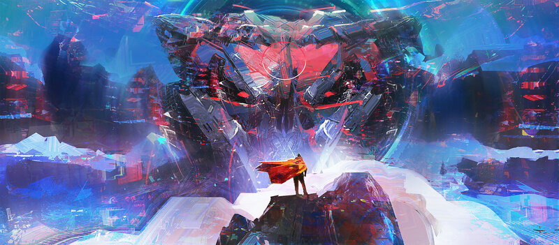 Person with Red Cape