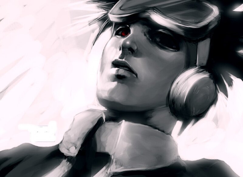 Person with Red Eye