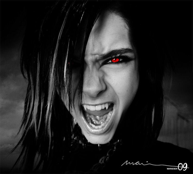 Person with Red Eyes — Black