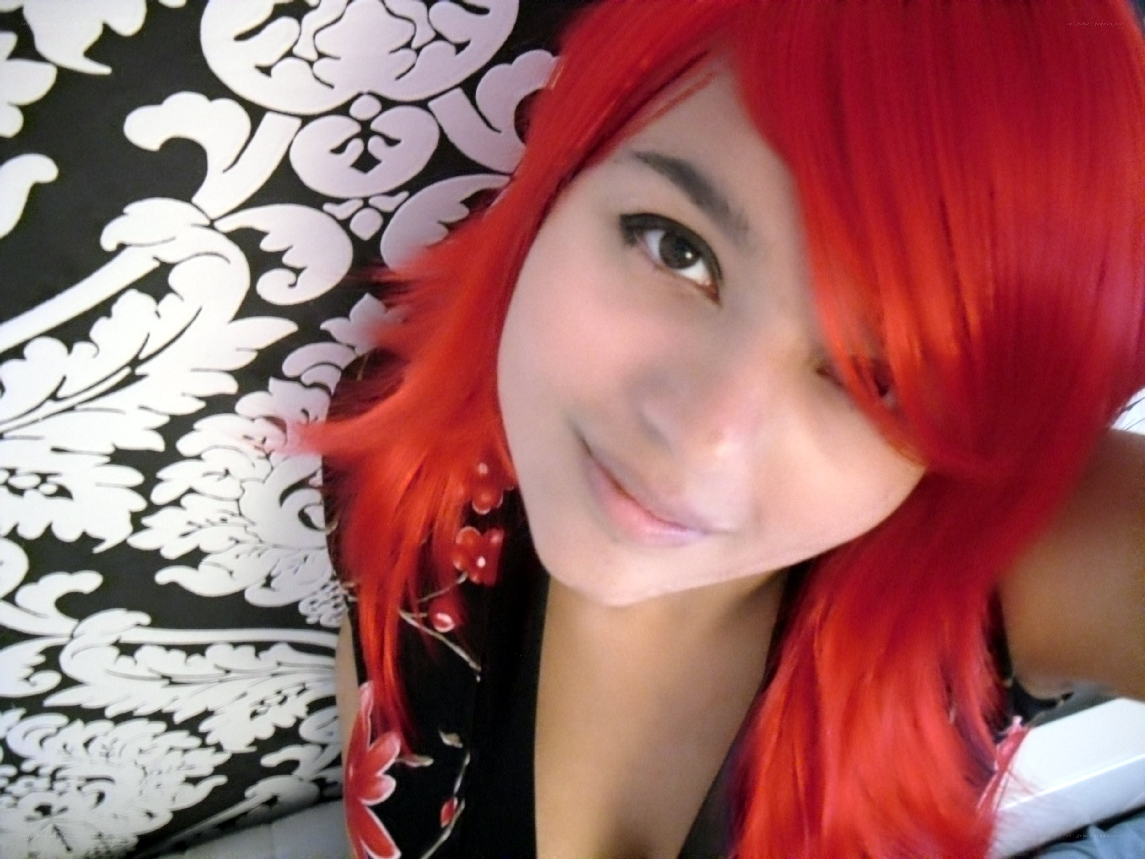 person with red hair