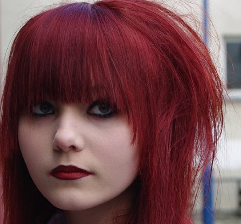 person with red hair