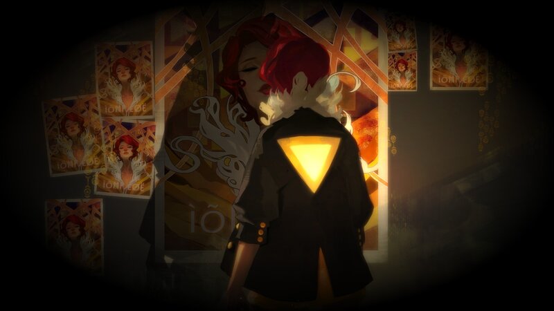 Person with Red Hair — Black, Dramatic, Night