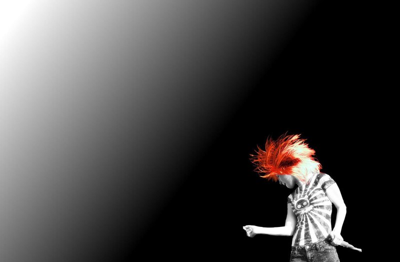 Person with Red Hair — Black