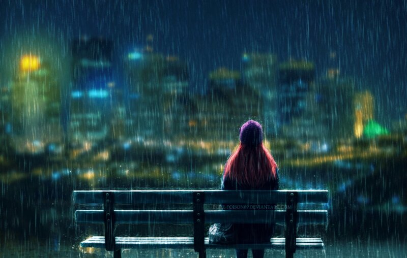 Person with Red Hair — Blue, Melancholic