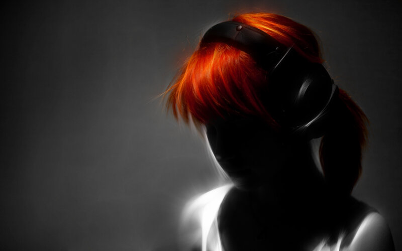 Person with Red Hair — Dramatic, Digital Art
