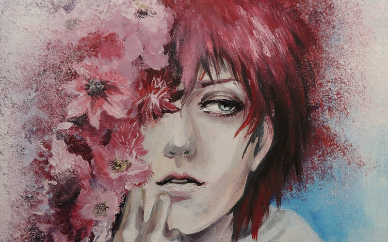 Person with Red Hair — Dramatic, Painting