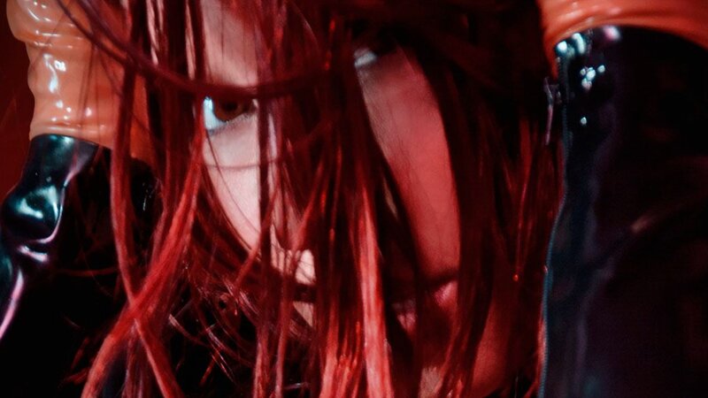 Person with Red Hair — Dramatic, Photograph, Gloves