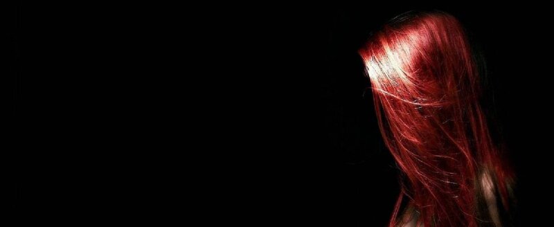 Person with Red Hair — Dramatic, Photograph, Light