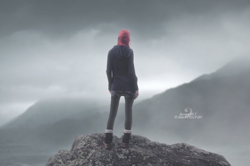 Person with Red Hair — Gray
