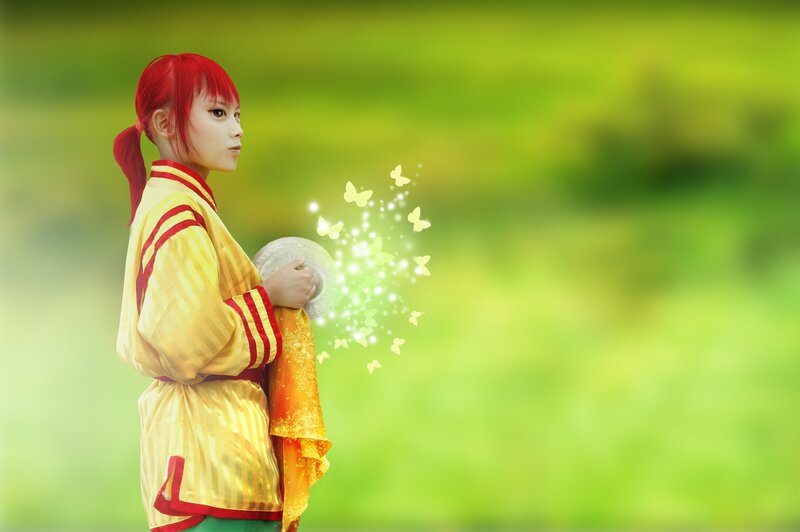 Person with Red Hair — Green