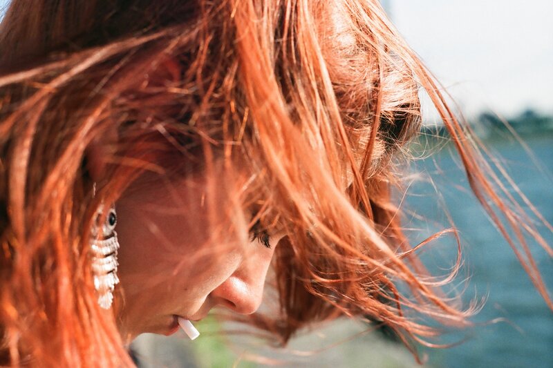 Person with Red Hair — Natural, Afternoon, Photograph