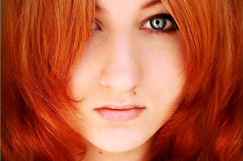 Person with Red Hair — Neutral, Photograph
