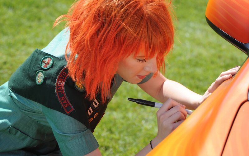 Person with Red Hair — Orange