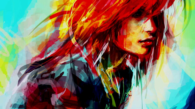 Person with Red Hair — Vibrant