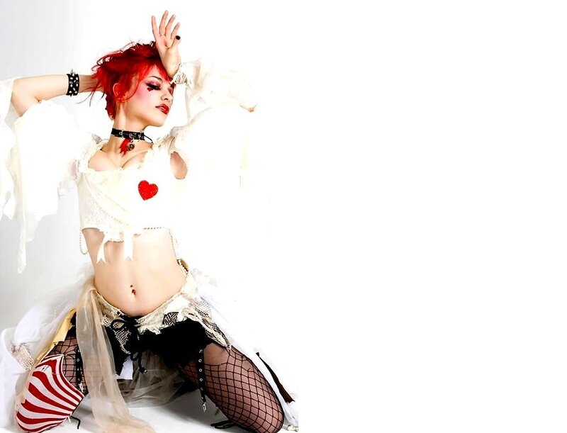 Person with Red Hair — White, Dramatic, Photograph