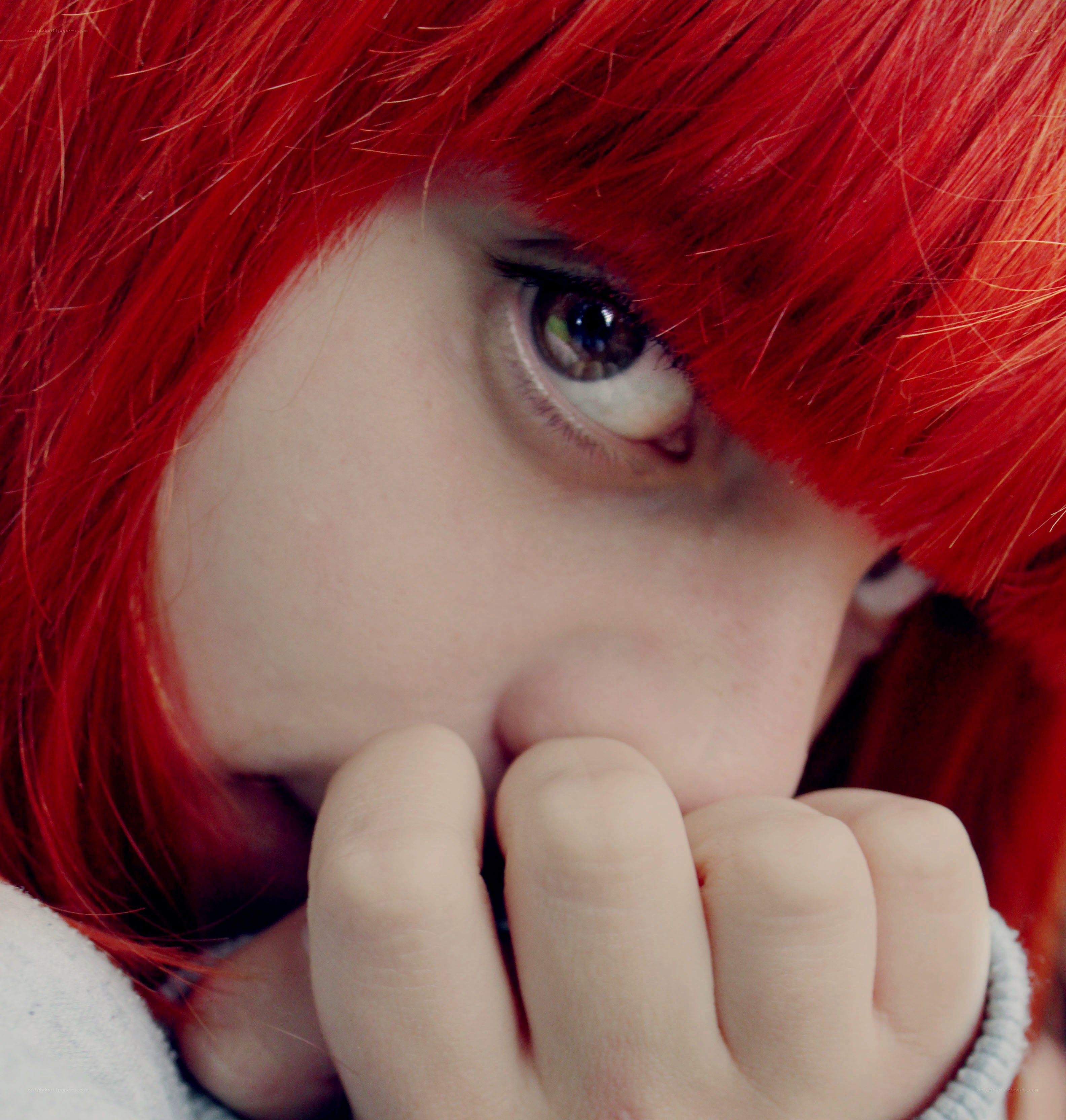 person with red hair