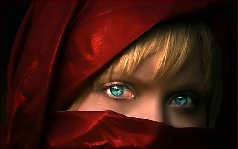 Person with Red Hood — Dramatic