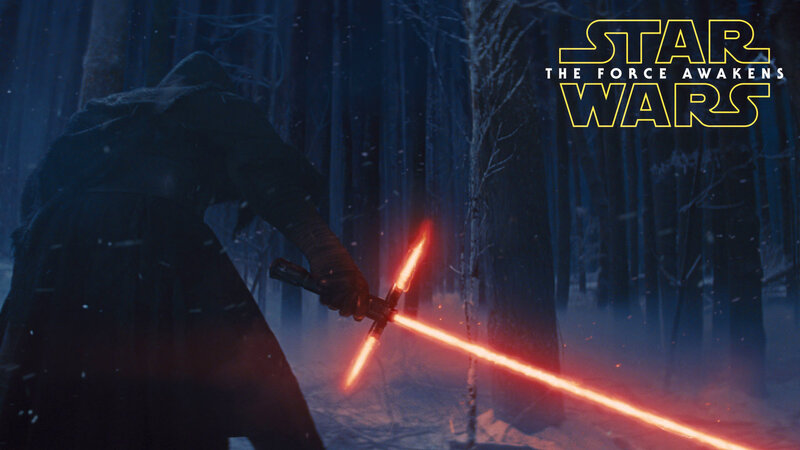 Person with Red Lightsaber — Black