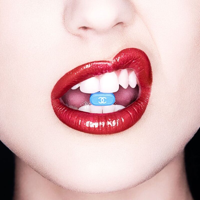 Person with Red Lips