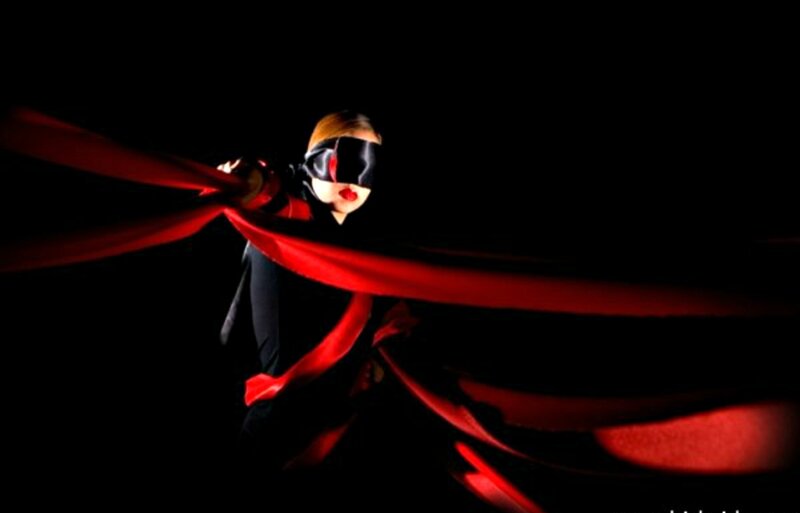 Person with Red Ribbon