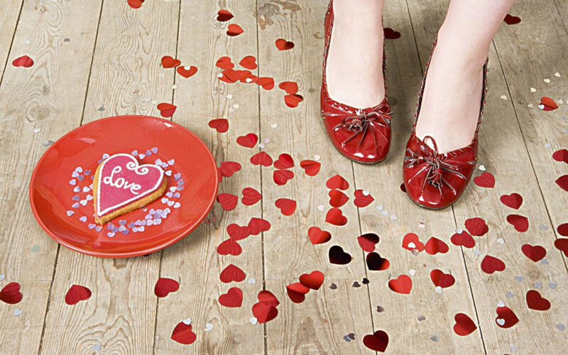 Person with Red Shoes