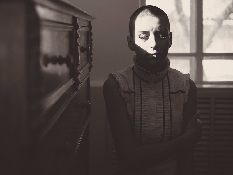 Person with Shaved Head