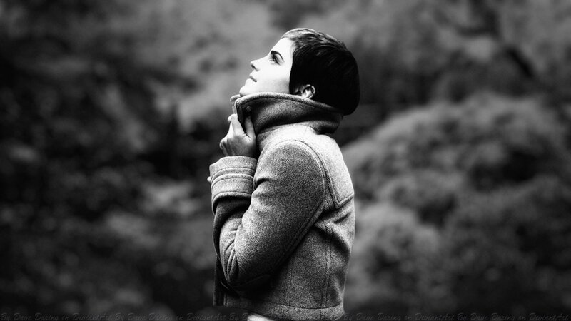 Person with Short Hair — Black, Contemplative