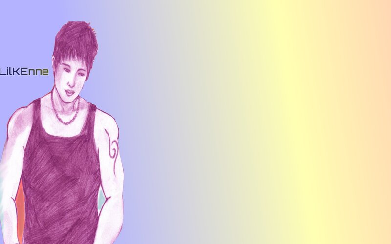 Person with Short Hair — Purple
