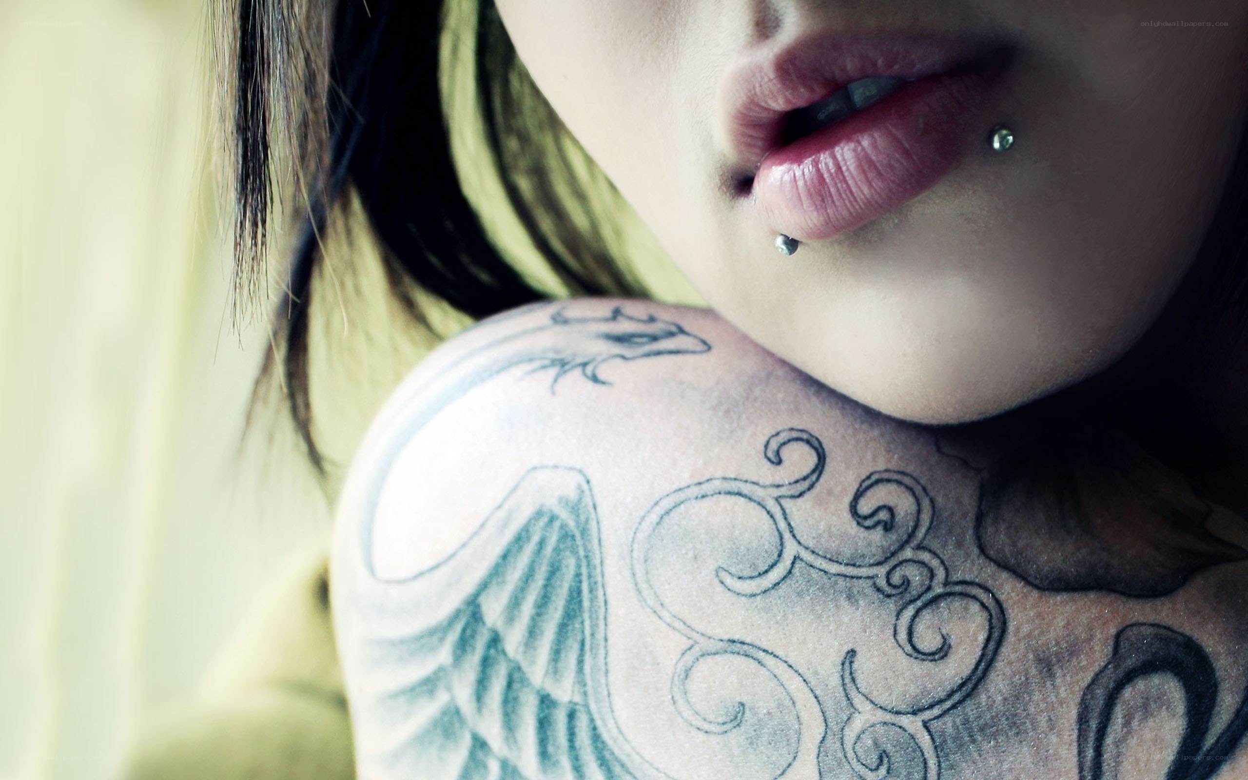 person with shoulder tattoo
