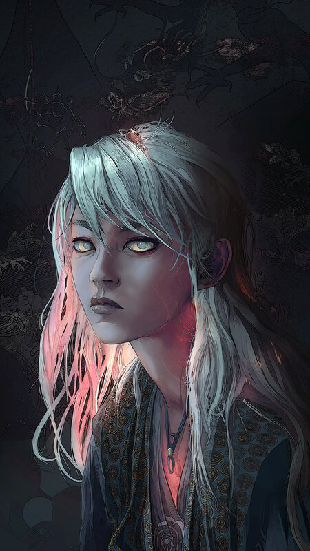 Person with Silver Hair — Gray, Dramatic