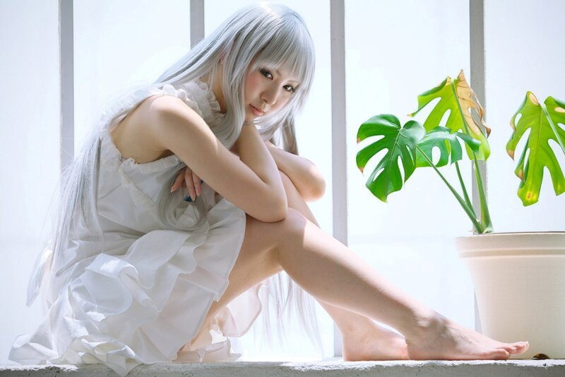 Person with Silver Hair