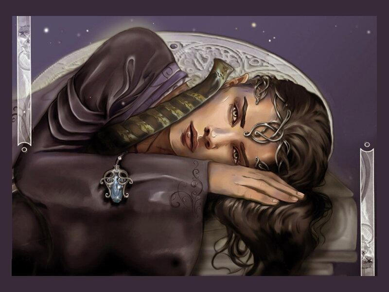 Person with Silver Headpiece