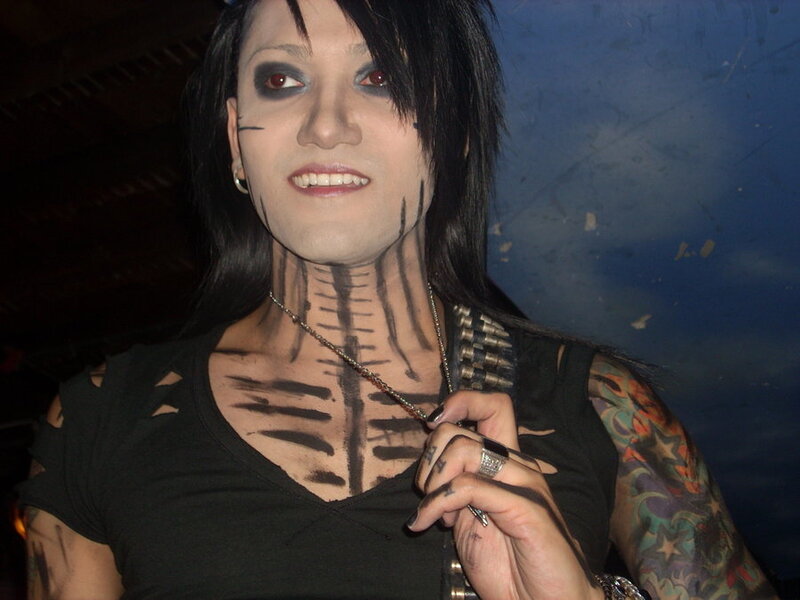 Person with Skeleton Makeup