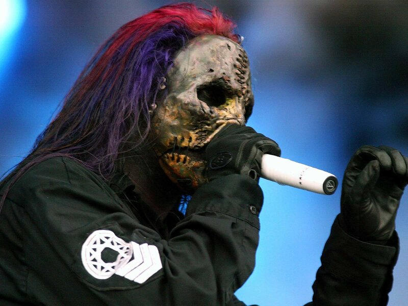 Person with Skull Mask — Black