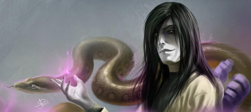 Person with Snake