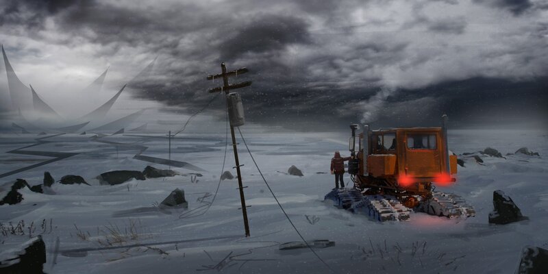 Person with Snowcat
